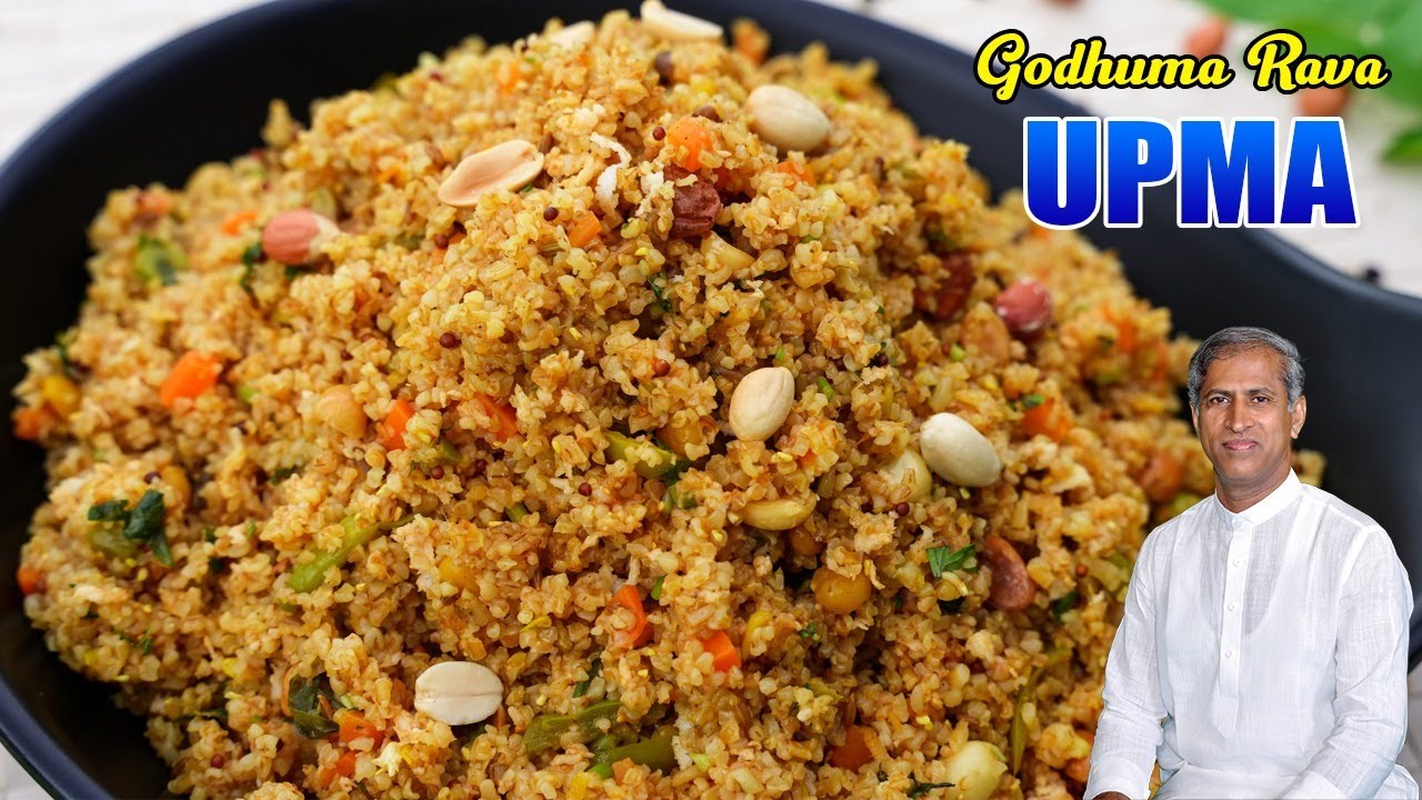 Godhuma Rava Upma | Healthy and Nutritious Breakfast Recipe | Manthena's Kitchen ASMR