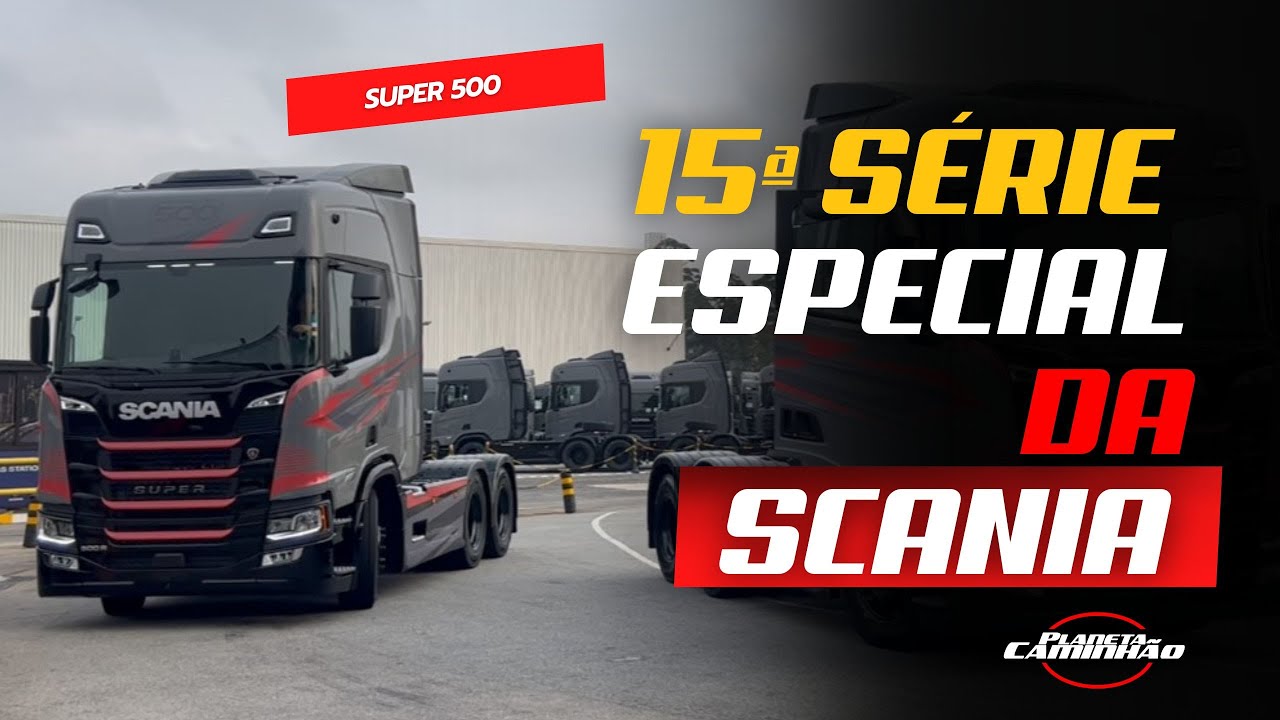 SCANIA SUPER 500🔥: Série especial de 500 cv, 500 unidades, painel digital e foco no 4º eixo 
