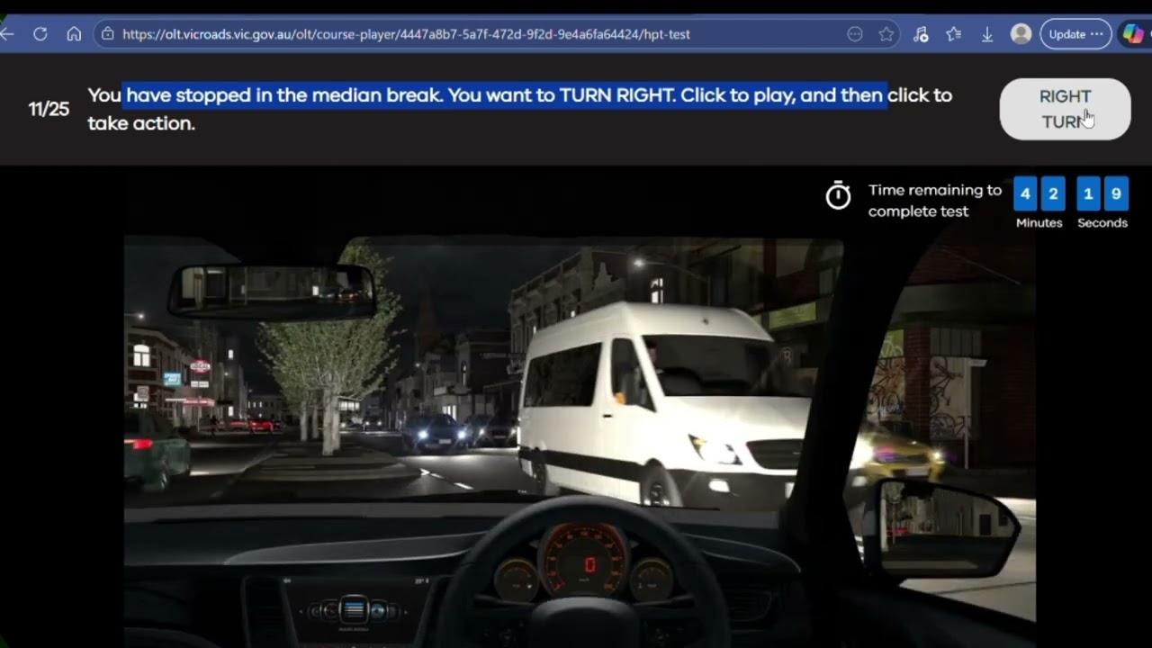 Hazard Perception Test Live 2026 - VICTORIA
