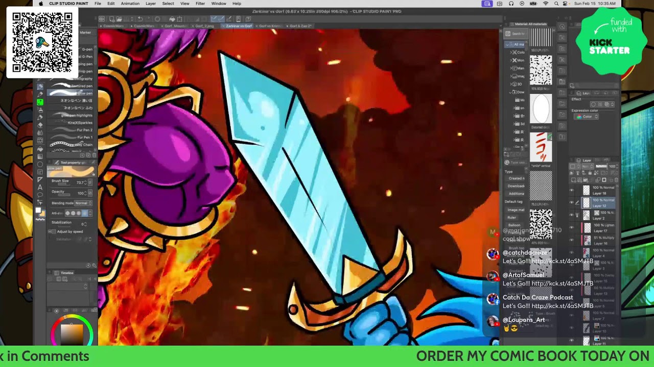 Drawing and Coloring Zap and Gorf from CosmicWars