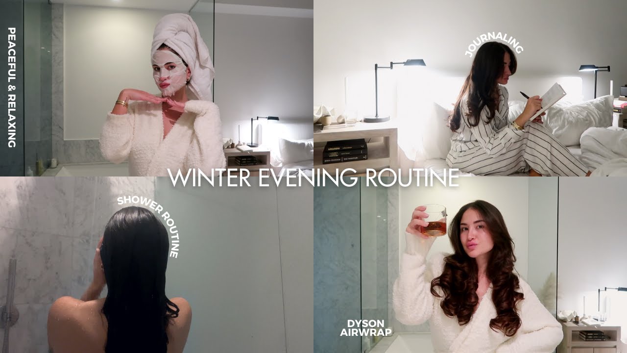 Winter evening routine: cozy, relaxing & productive
