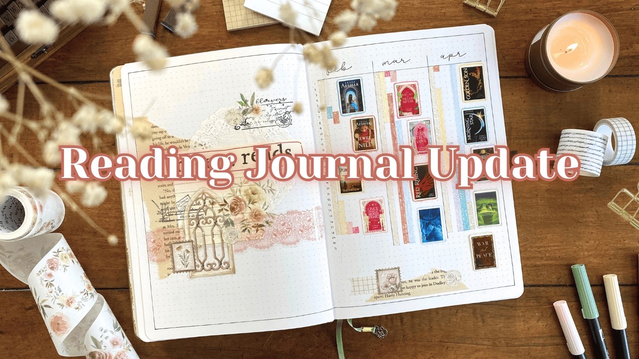 Latest Reading Journal Spreads + Book Reviews!📖💖 Cozy journal with me ft. Liene
