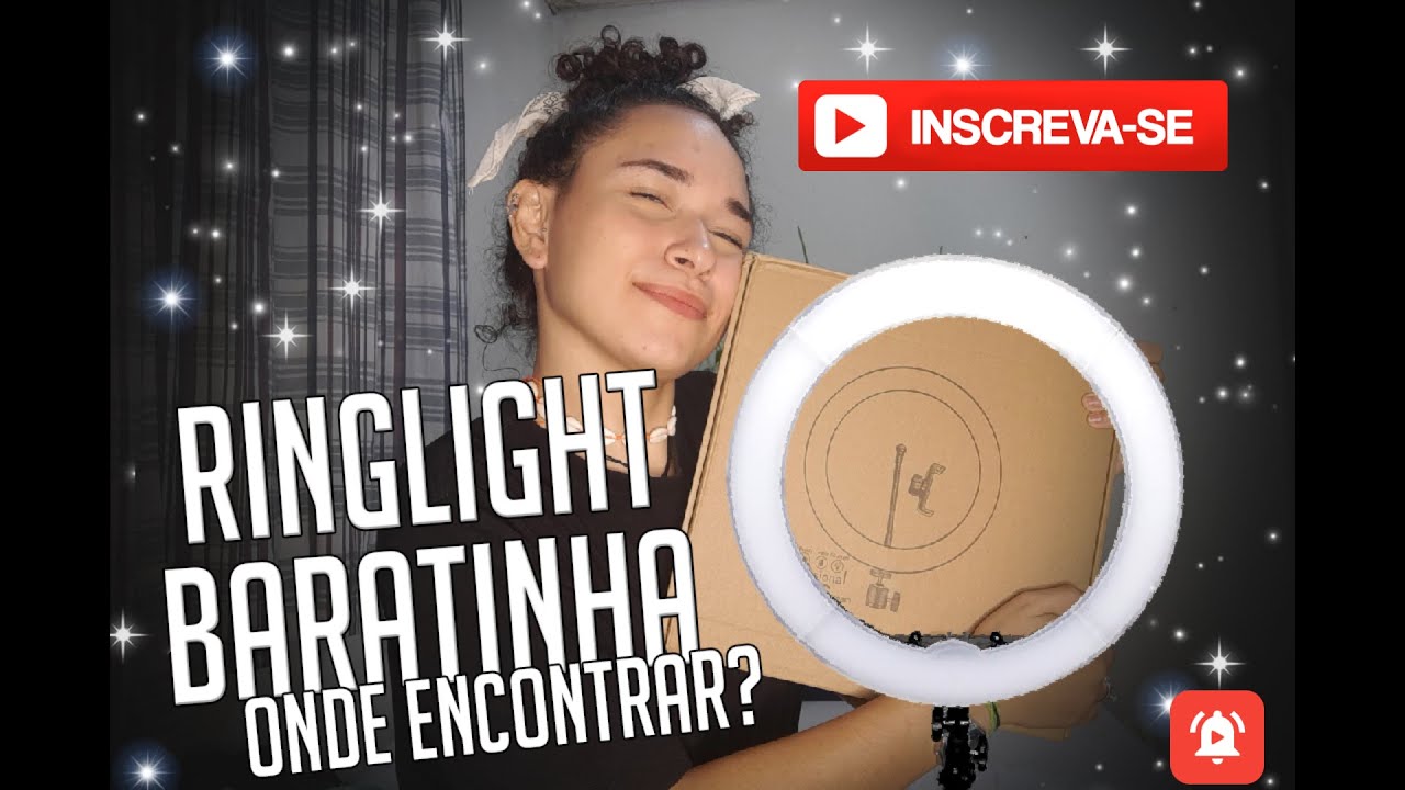 Unboxing da minha RING LIGHT 🤩