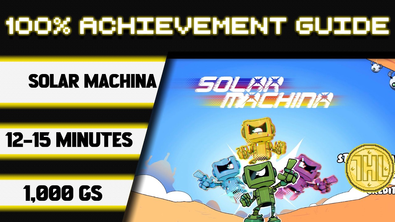 Solar Machina 100% Achievement Walkthrough * 1000GS in 12-15 Minutes *