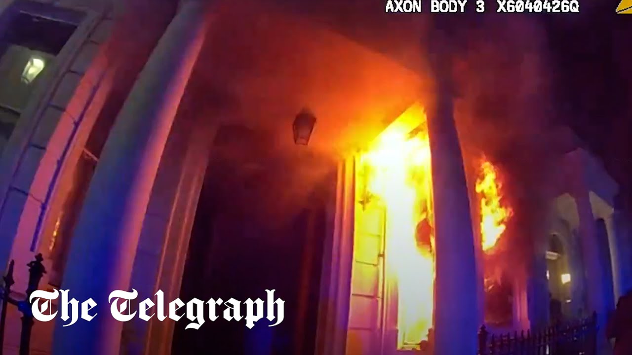 Police break down doors to rescue people from burning building in South Kensington