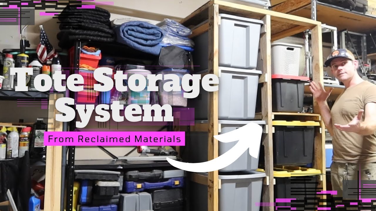 Tote Storage System from Reclaimed Materials