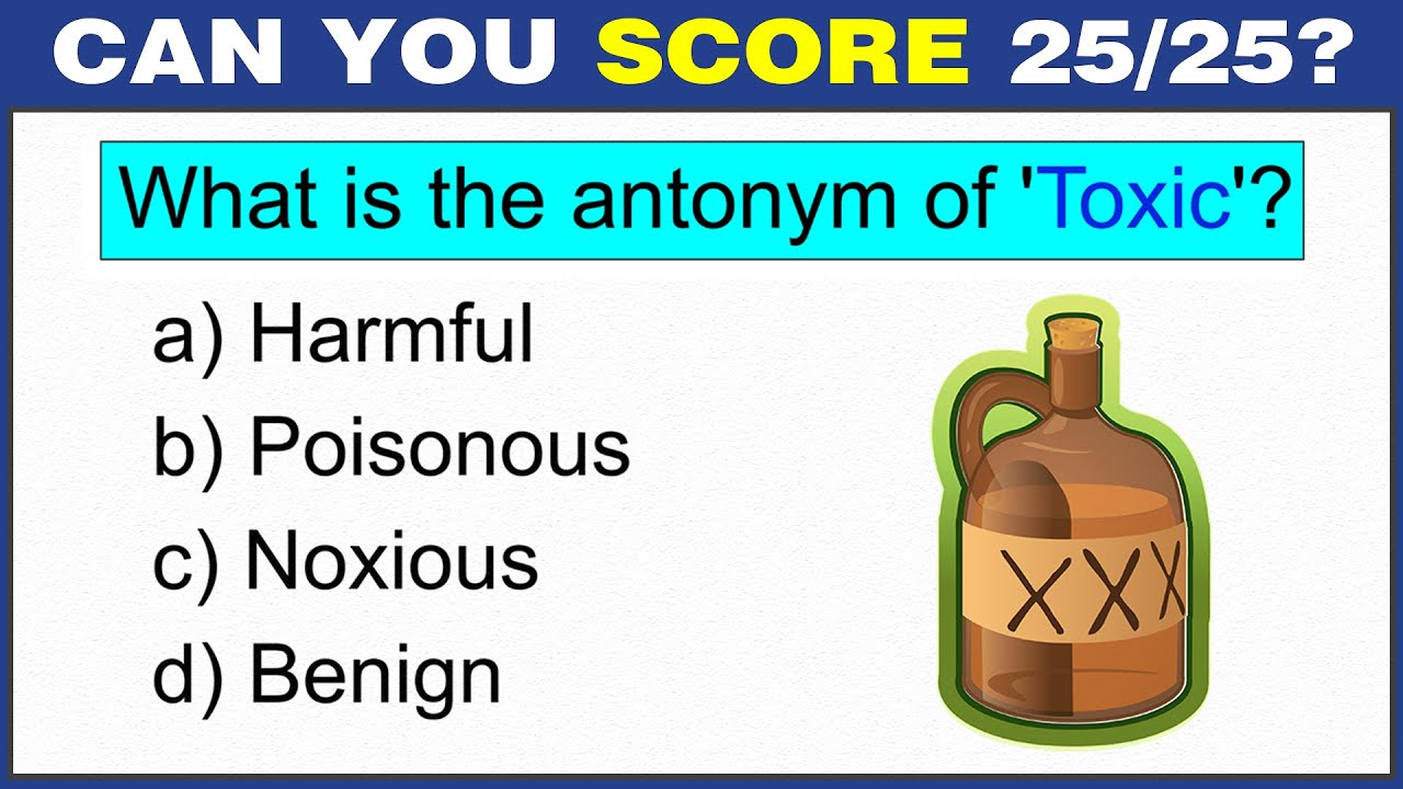Antonyms Quiz: Can You Ace This English Vocabulary Test? 91% CANNOT. #challenge 14