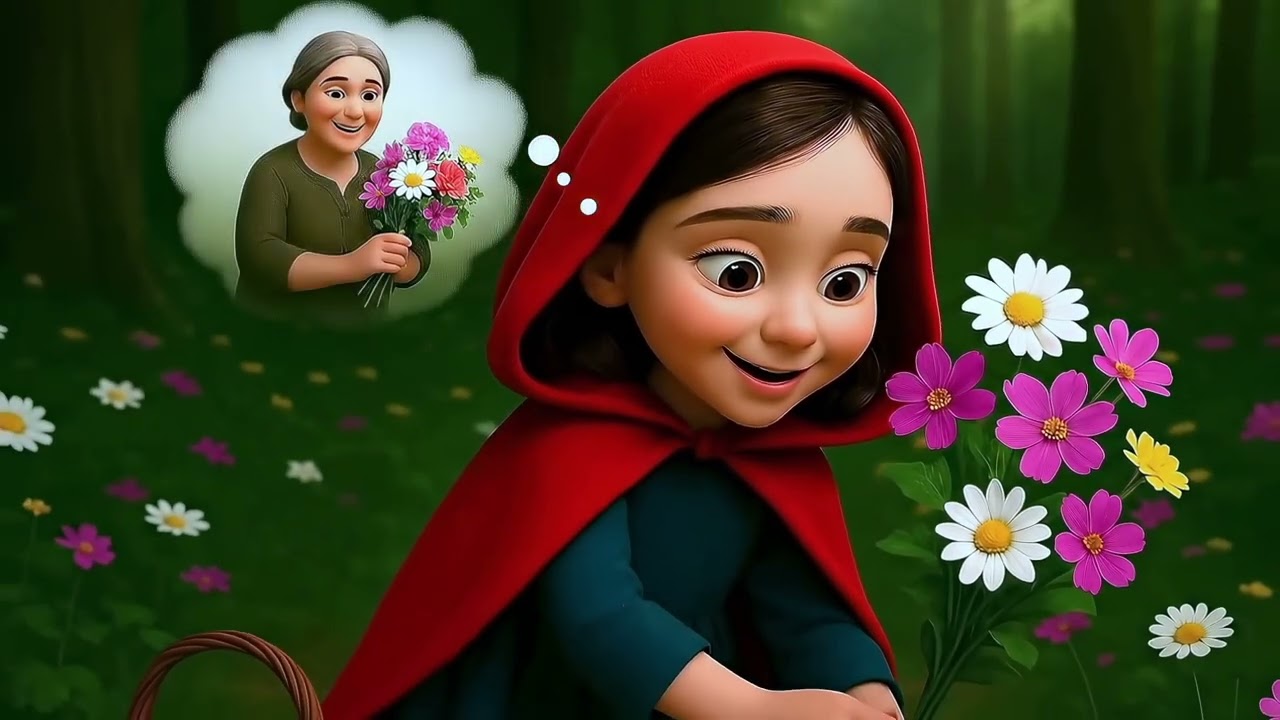 Rotkäppchen und der Wolf 🐺✨ Märchen für Kinder