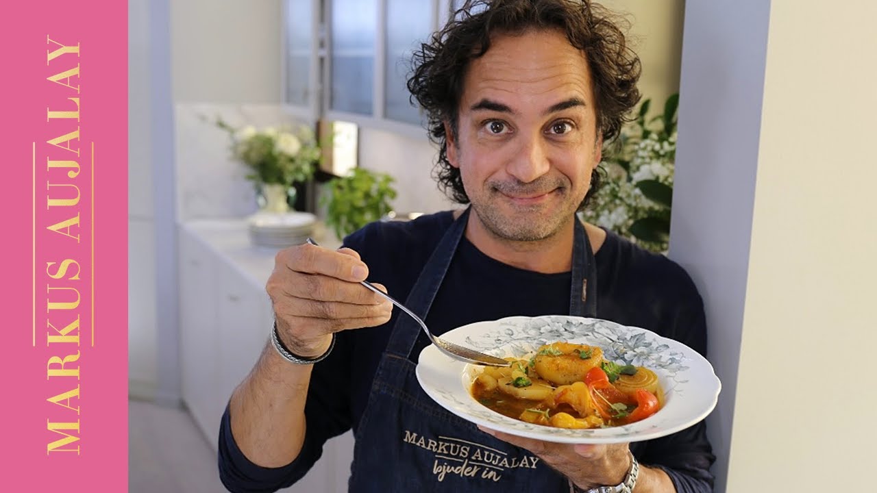 Biffgryta med potatis, lök och paprika | Markus Aujalay