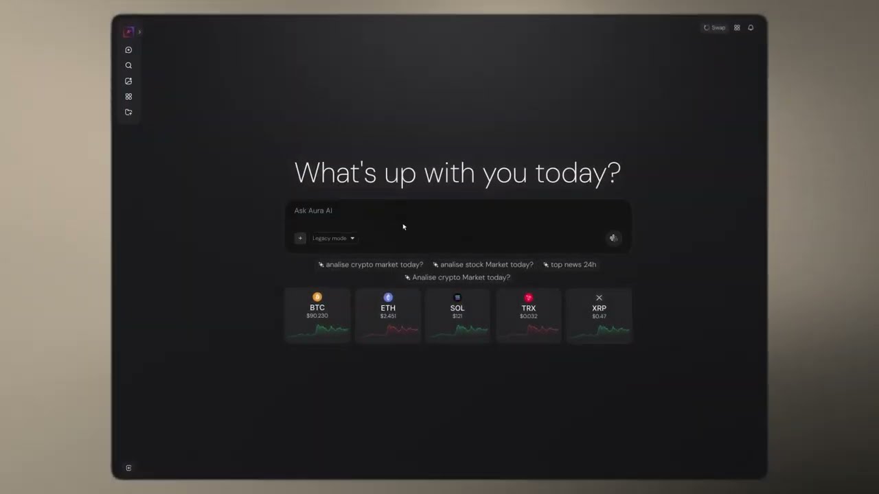 Figma UI Animation &mdash; AI Chat with Live Data | AuraPx Web3 Design System