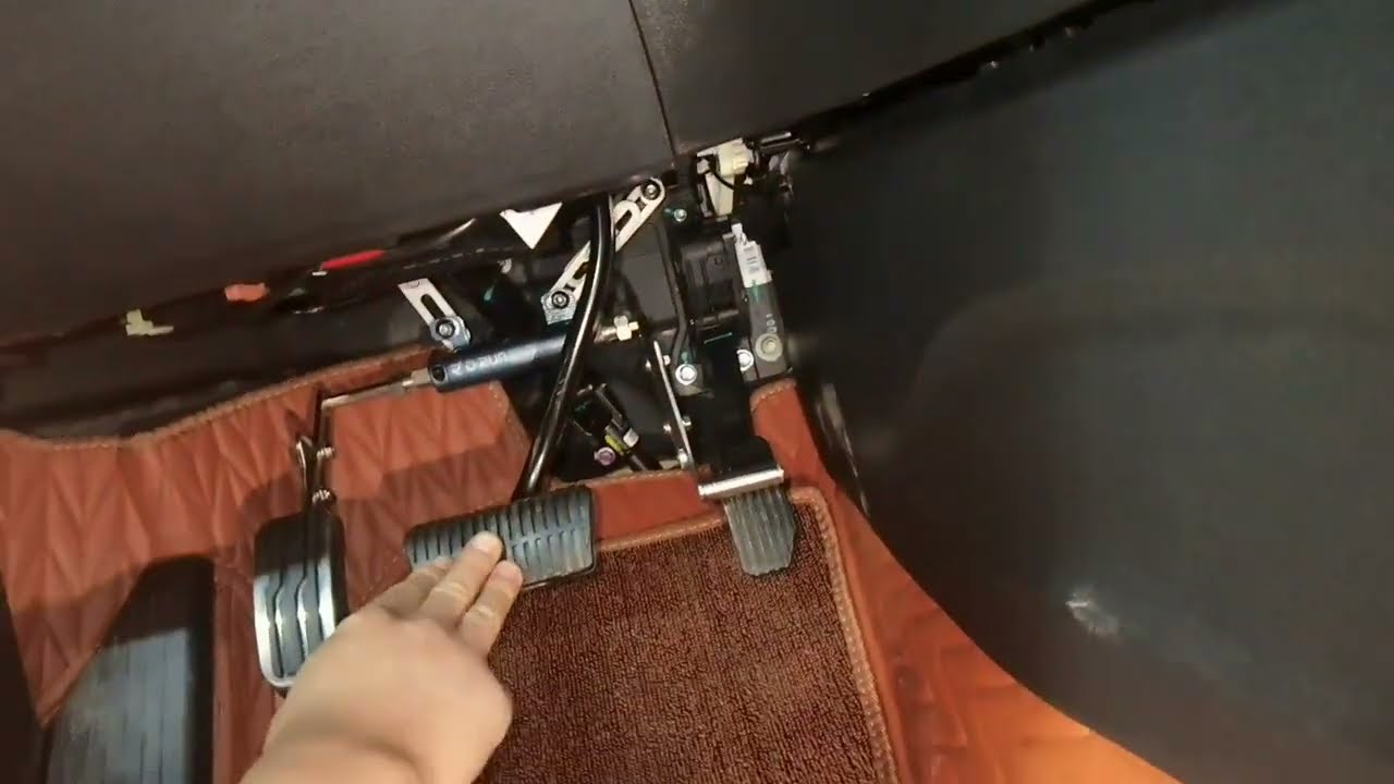 How to install left foot accelerator pedal