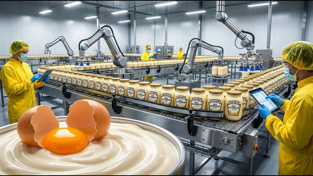 Inside Heinz Mayonnaise Factory – Full Process of How Real Mayonnaise Is Made