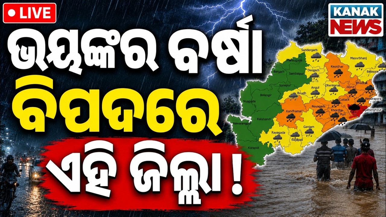 🔴ପ୍ରବଳ ବର୍ଷା ! ! Low Pressure Alert | Heavy Rainfal In Odisha | IMD Warning | odisha weather update