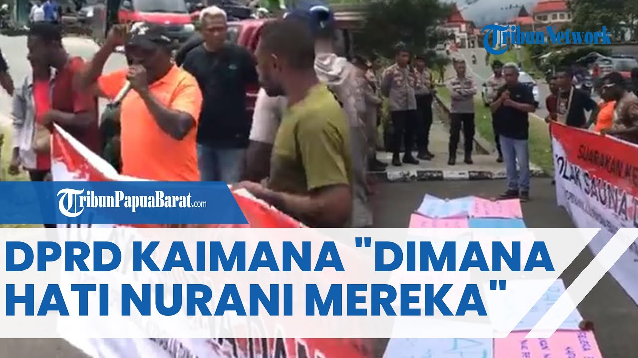 Forum Peduli Demokrasi Kaimana Gelar Demo di Kantor DPRD Kaimana