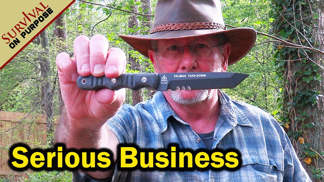 100% Serious Tactical Fixed Blade Knife - TOPS Taliban Take Down