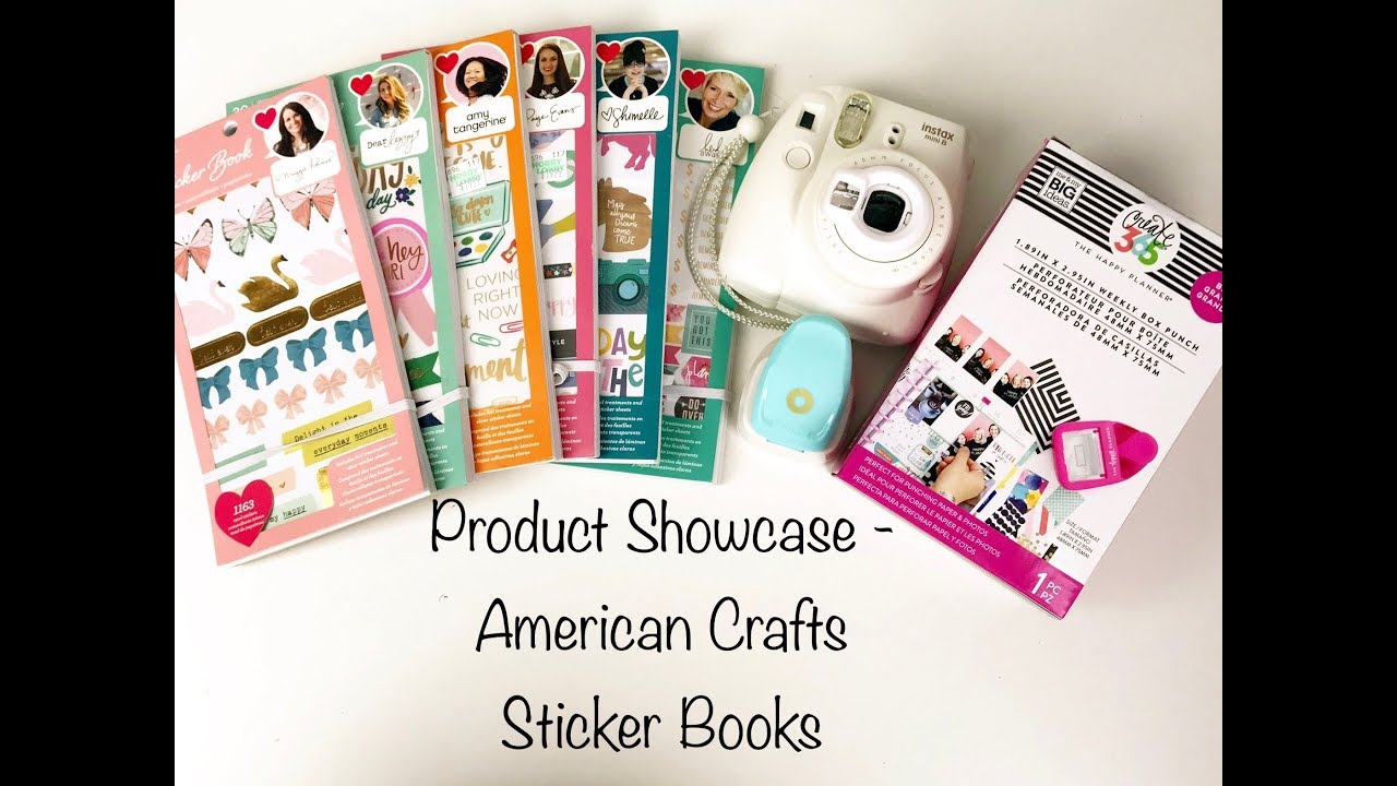 American Crafts Sticker Books feat. Shimelle & Amy Tan| Scrapbook Product Showcase | Episode One