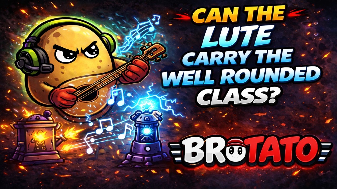 Can the Lute Carry the Well Rounded Class? | Brotato