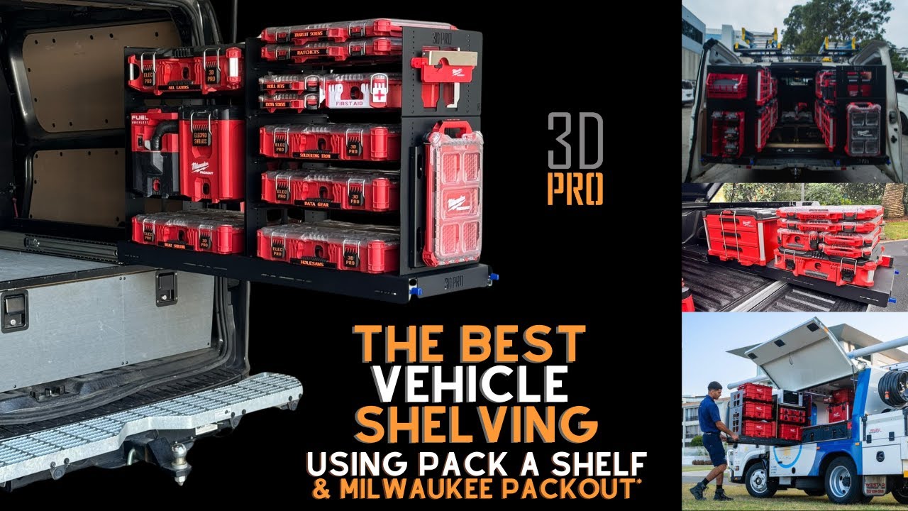 Лучшие автомобильные стеллажи для Milwaukee Packout от 3DPRO