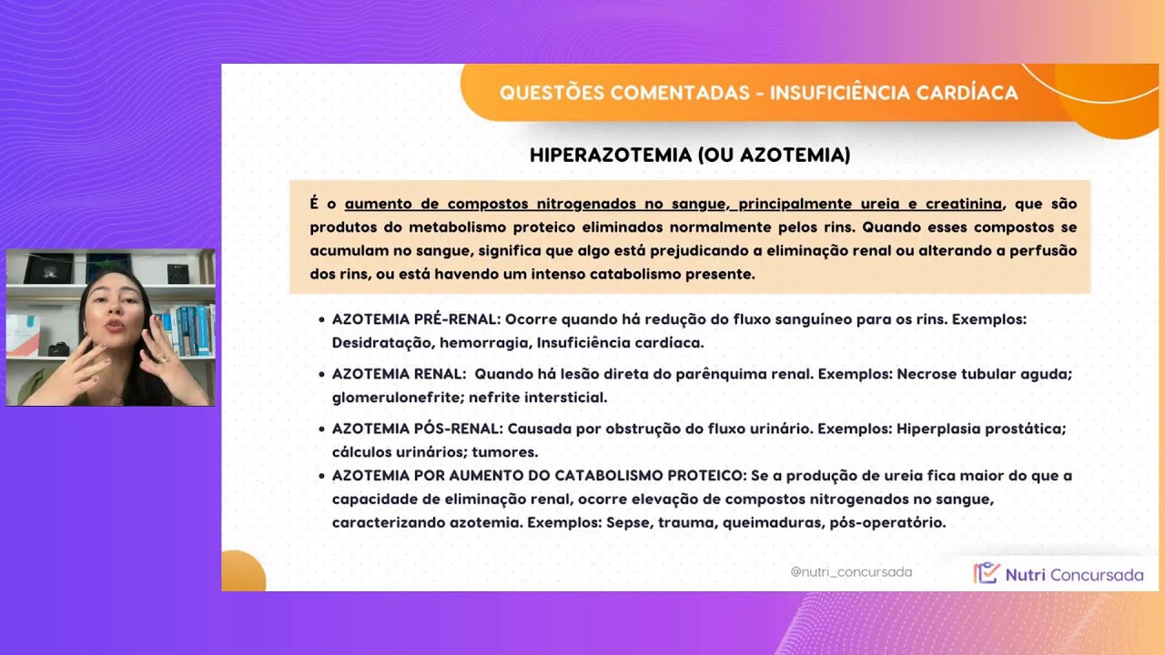 LIVE #TREINANUTRI QUESTÕES COMENTADAS 3/2026: Insuficiência Cardíaca
