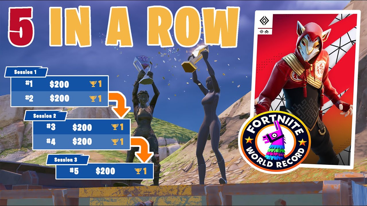 How I WON 5 Consecutive Zero Build Victory Cup Finals Games