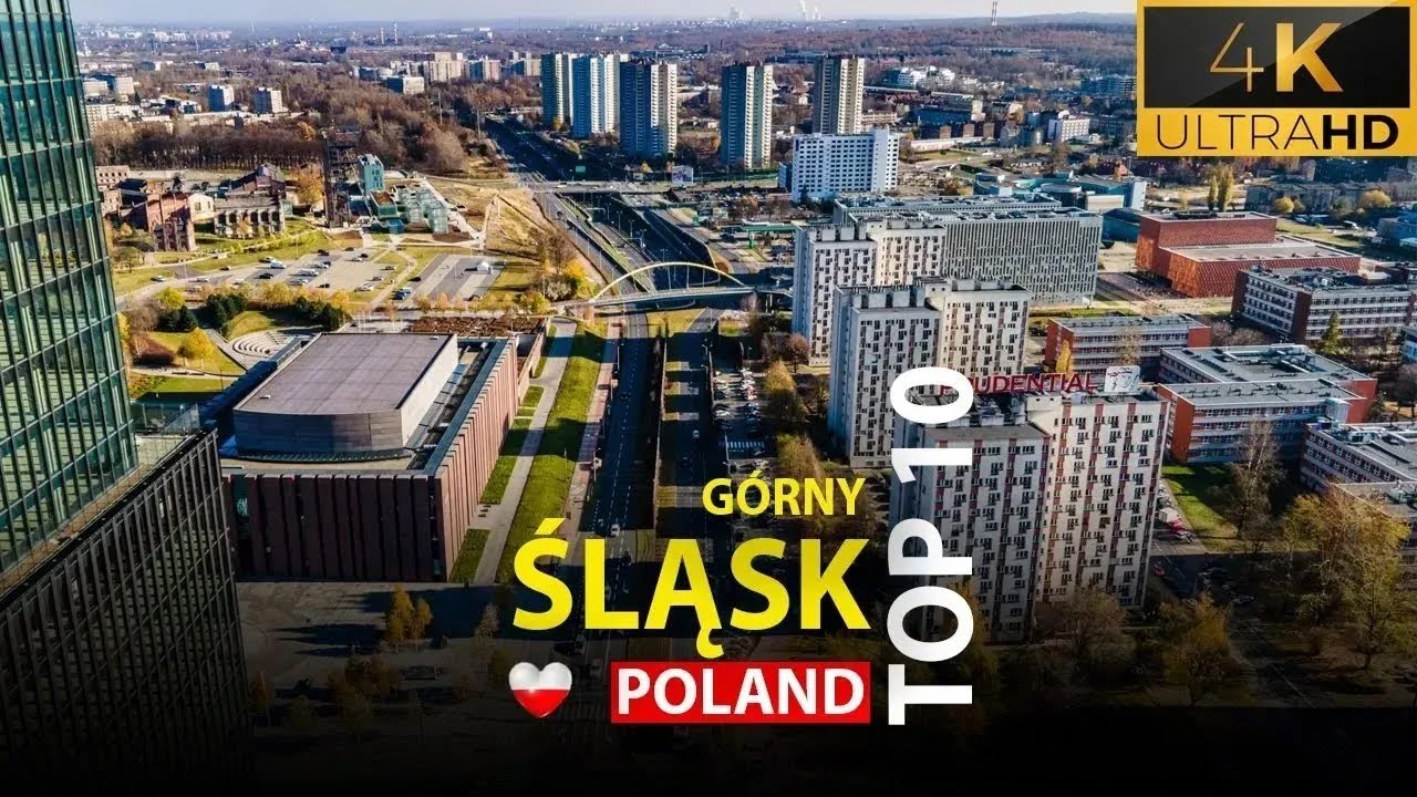 TOP 10 miast na Śląsku z drona! Odkryj Polskę z nieba!