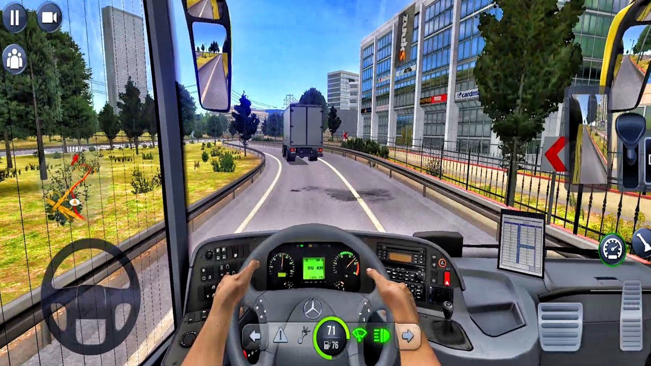 Mercedes Benz 59 Seater Super High Deck Coach Bus Driving - Bus Simulator Ultimate Android Gameplay