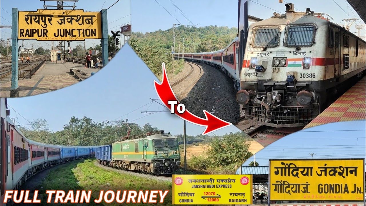 Raipur To Gondia Full Train Journey | Raigarh Jan Shatabdi Express | Train Vlog | Chhattisgarh