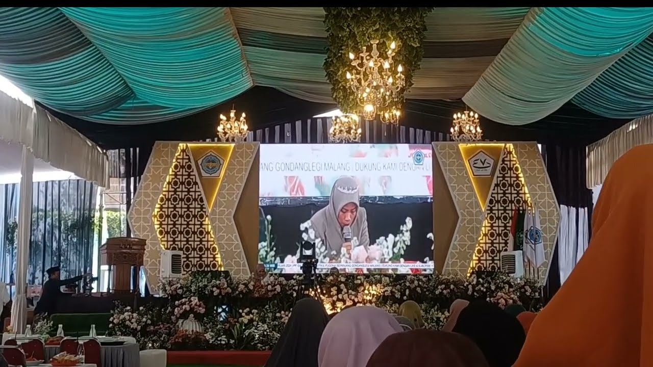 Acara haflah putri kami dr almarhum, PPS Shirothol Fuqoha putri, sepanjang gondanglegi part 1