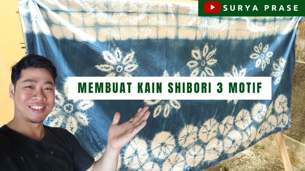 Fabric Shibori Tutorial with 3 Patterns | Jumputan | Tie Dye