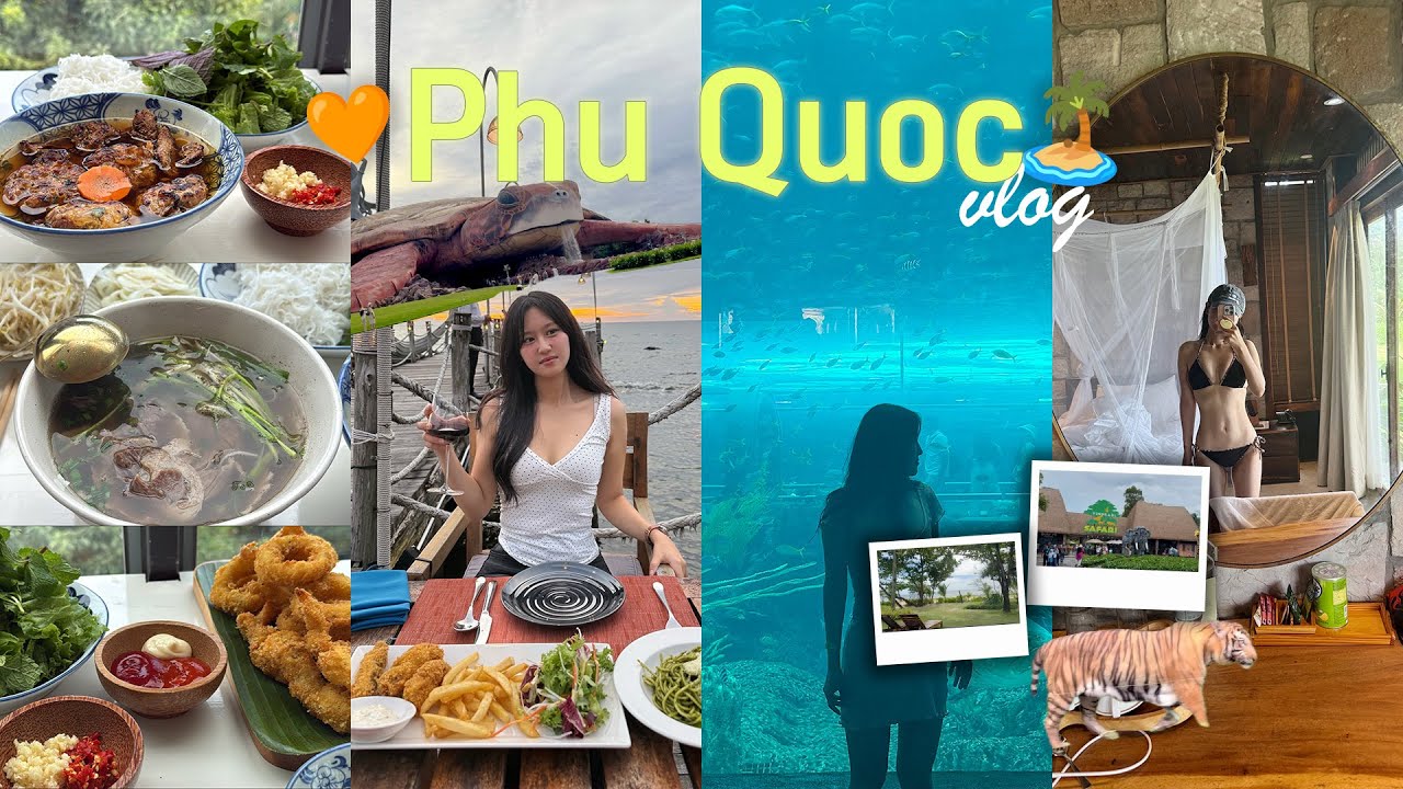 동남아 러버의 4박 5일 푸꾸옥 여행🏝️💕 | 가성비 프라이빗 비치 호텔 오션베이 | 분짜 맛집 | 빈펄 사파리 & 랜드🐢🐅🐘