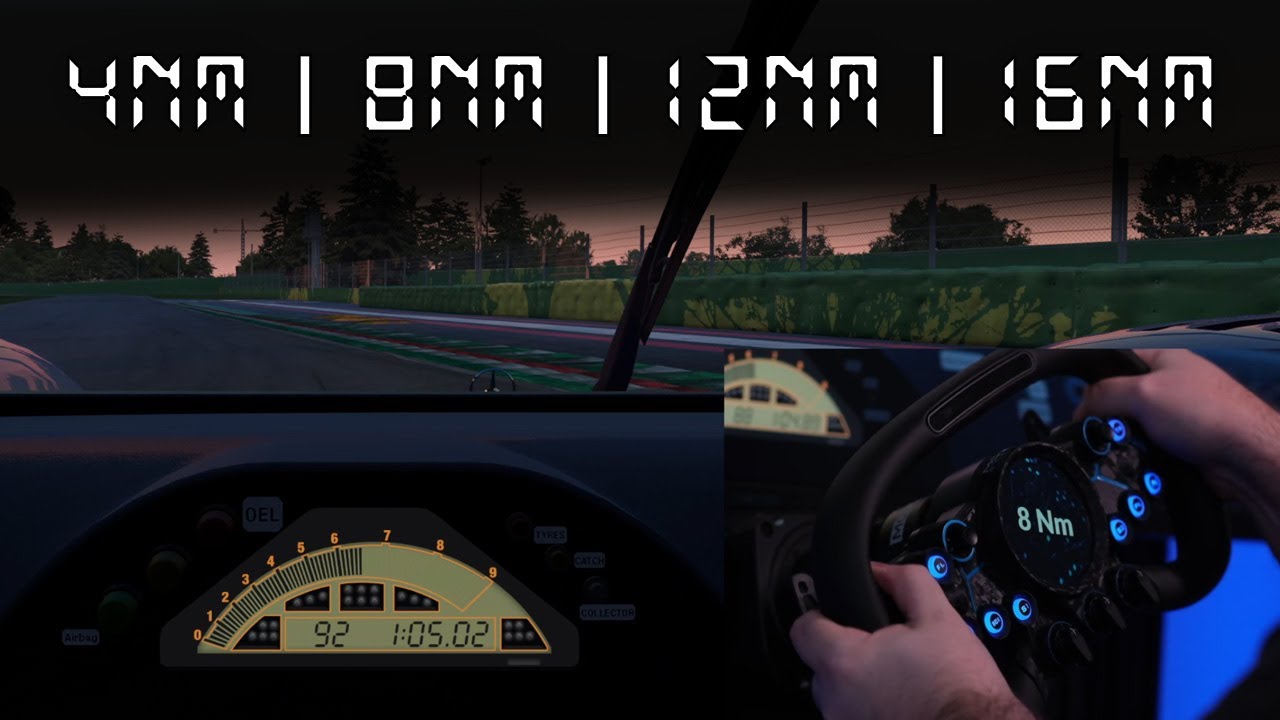 FFB COMPARISON | 4Nm vs 8Nm vs. 12Nm vs 16Nm | MOZA R16 + Vision GS @ AMS2 | Simracing