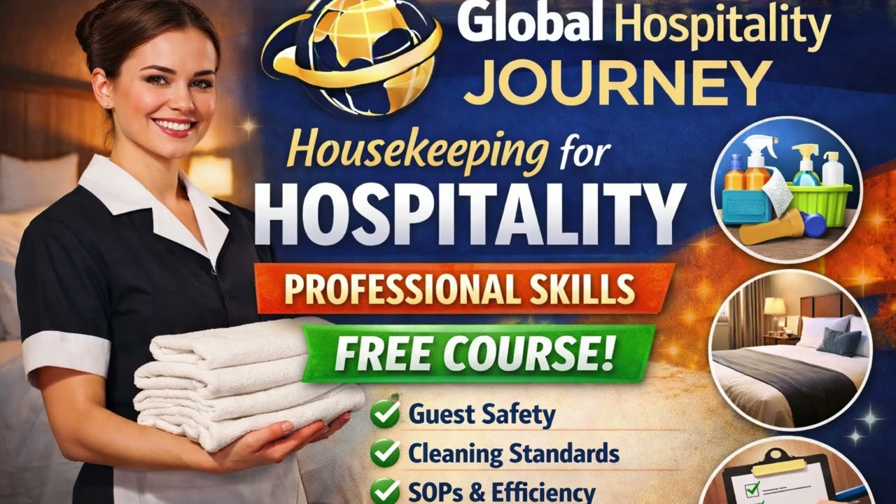 Housekeeping Department in Hospitality Explained | Roles, Skills & Careers (Free Course)