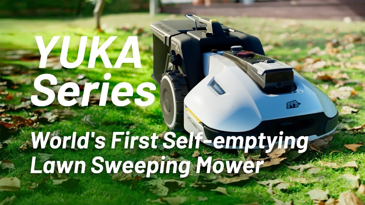 Introducing YUKA: The World's First Self-Emptying Lawn Sweeping Mower