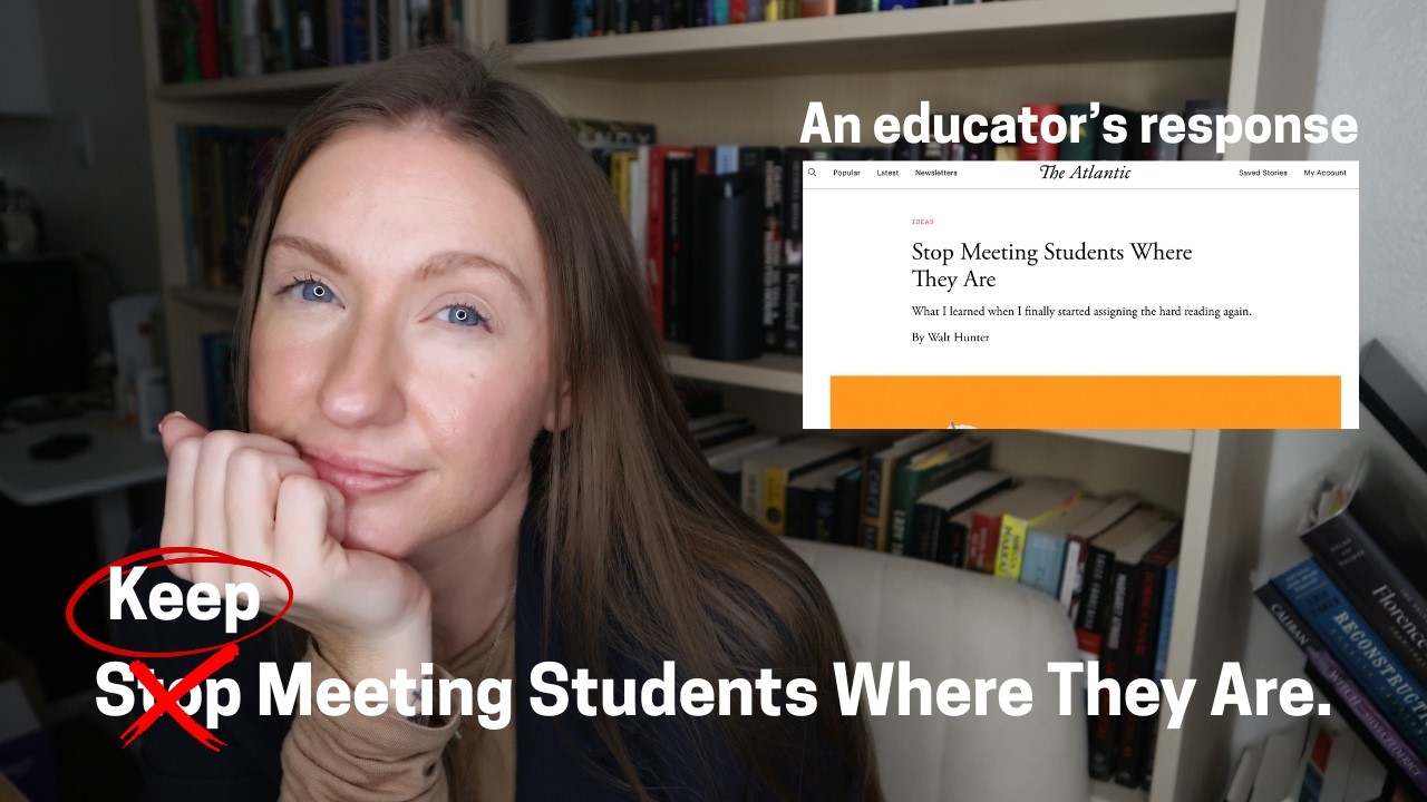 STOP Meeting Students Where They Are | An educator's perspective