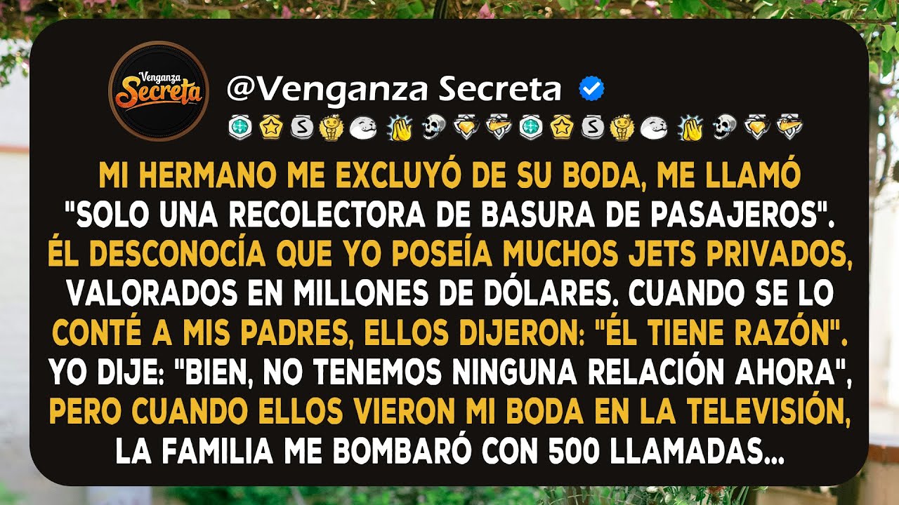 Mi Hermano Me Excluyó de Su Boda, Me Llamó 