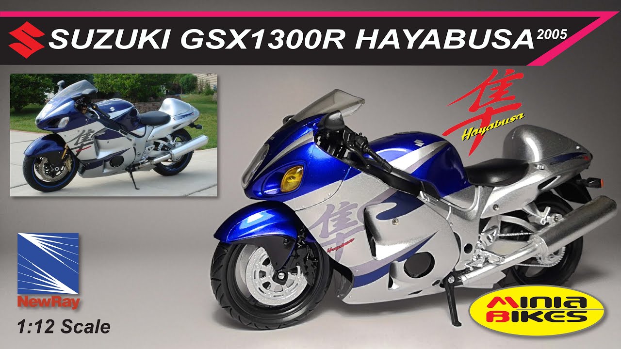 EP273 | SUZUKI GSX1300R HAYABUSA (2005) |  NEWRAY | 1:12 SCALE | DIE CAST MODEL