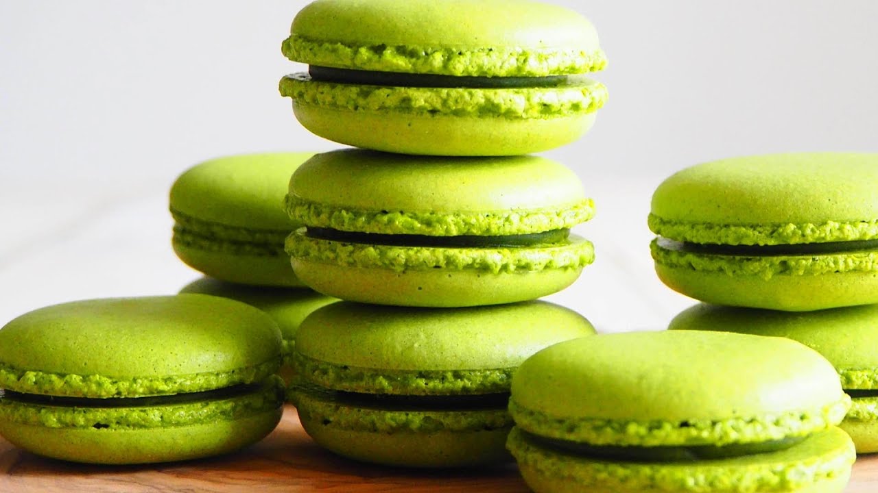 濃厚抹茶マカロン/Matcha macaron
