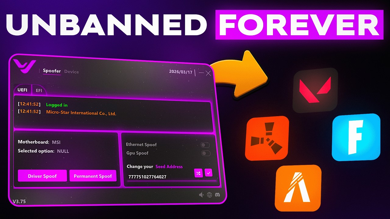 #1 HWID Spoofer - Bypass ANY Game BAN Without PC RESET!