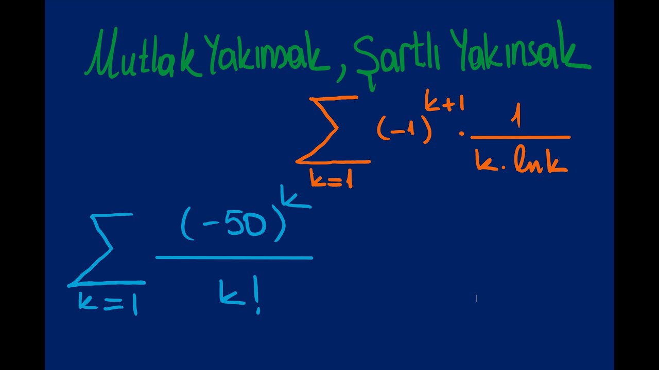 Mutlak yakınsaklık, Şartlı yakınsaklık, Leibniz Ölçütü, Alterne seriler, Dizi ve seriler, ÖABT