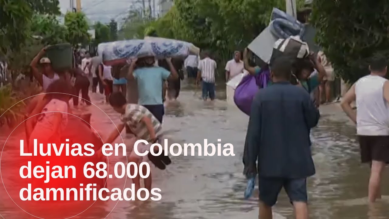 Lluvias en Colombia dejan 68.000 personas damnificadas: 27.000 están en Córdoba