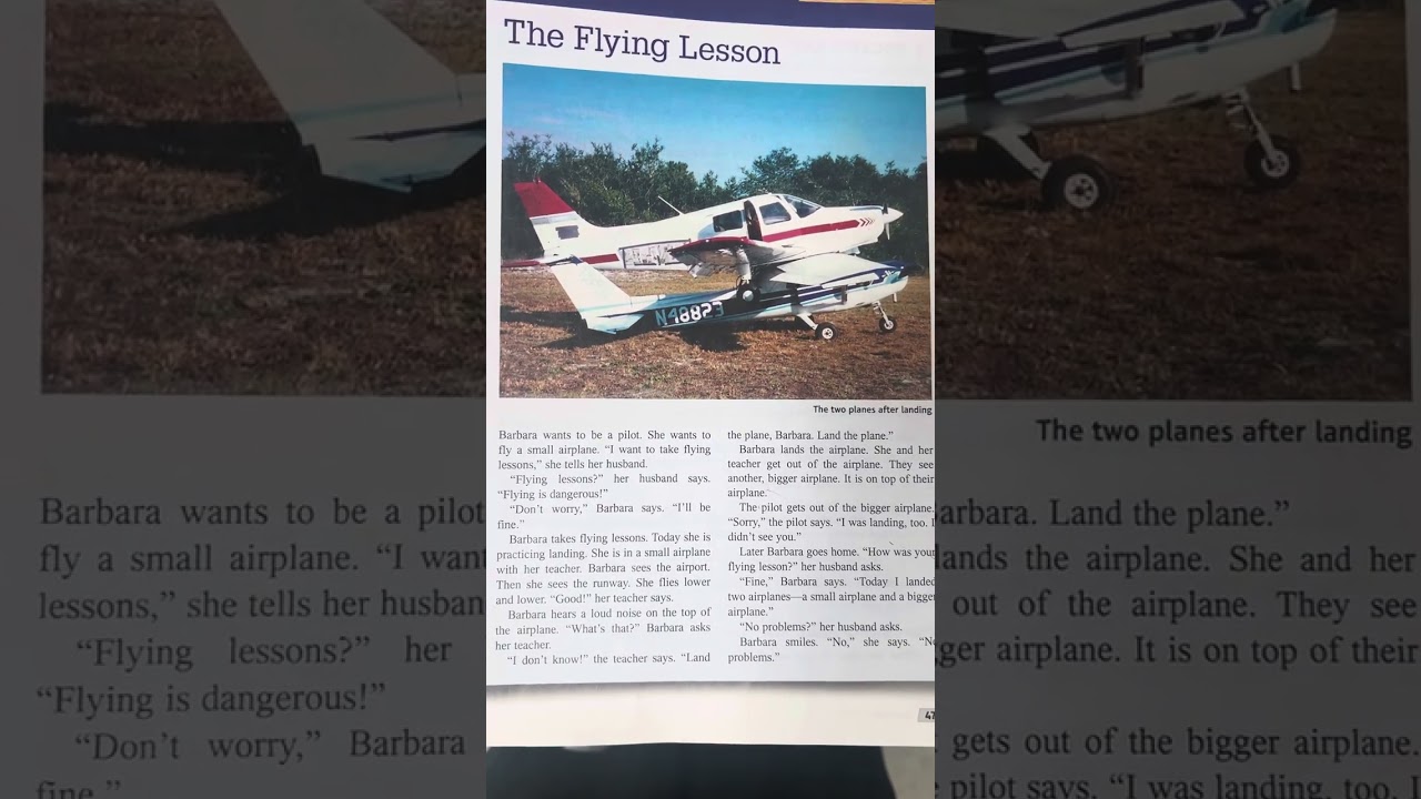 The flying lesson#True stories