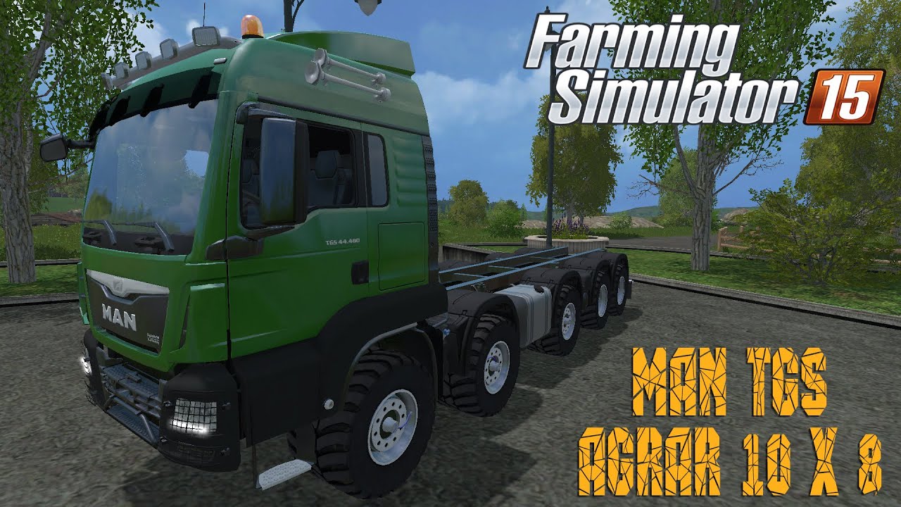Обзор мода MAN TGS Agrar 10x8 v1.0 для FS 15 #49