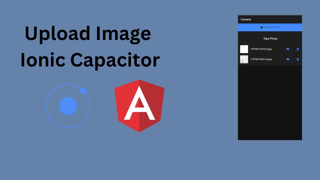 How to Upload Images with Ionic Capacitor | Convert Base64 to View Image | Ionic App | Angular