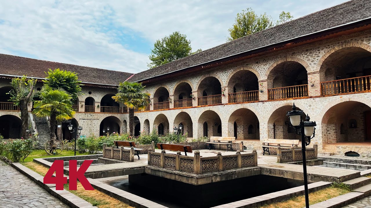 Sheki walking tour / KOBIA fair / 2024 JULY / Shaki Khan palace, Karvansaray 