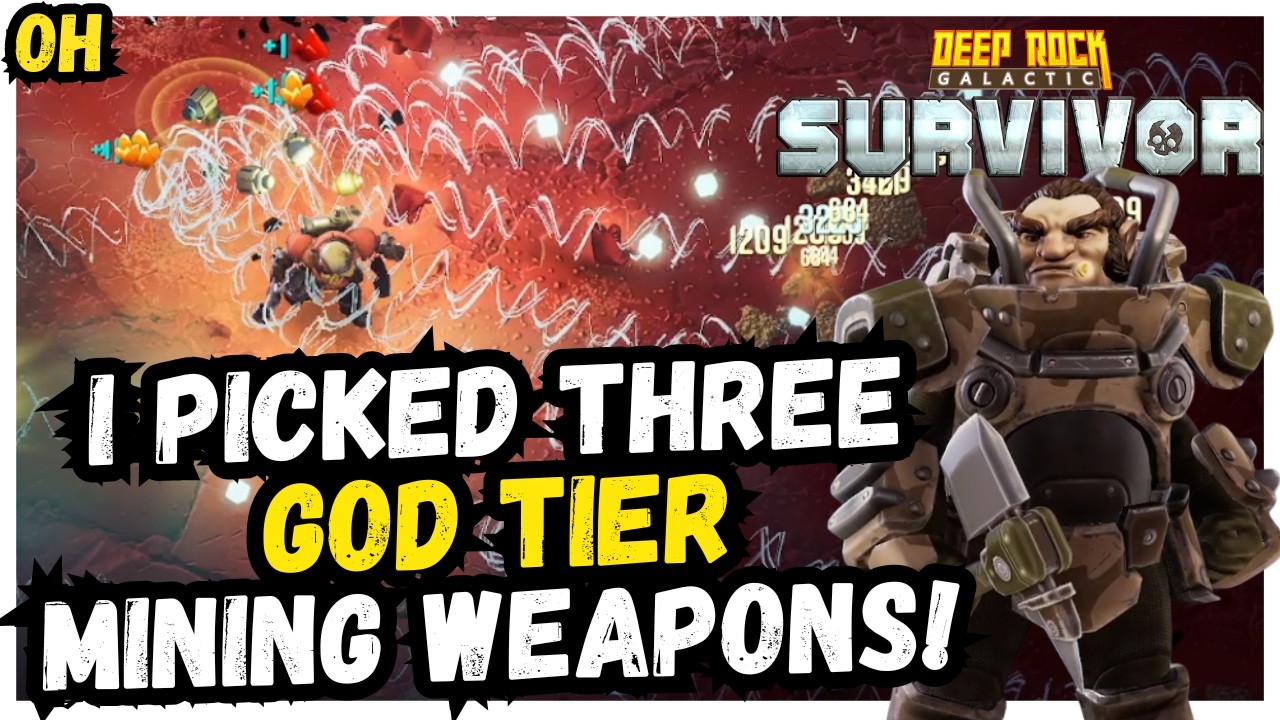 I Picked 3 God Tier Mining Weapons! Deep Rock Galactic Survivor!