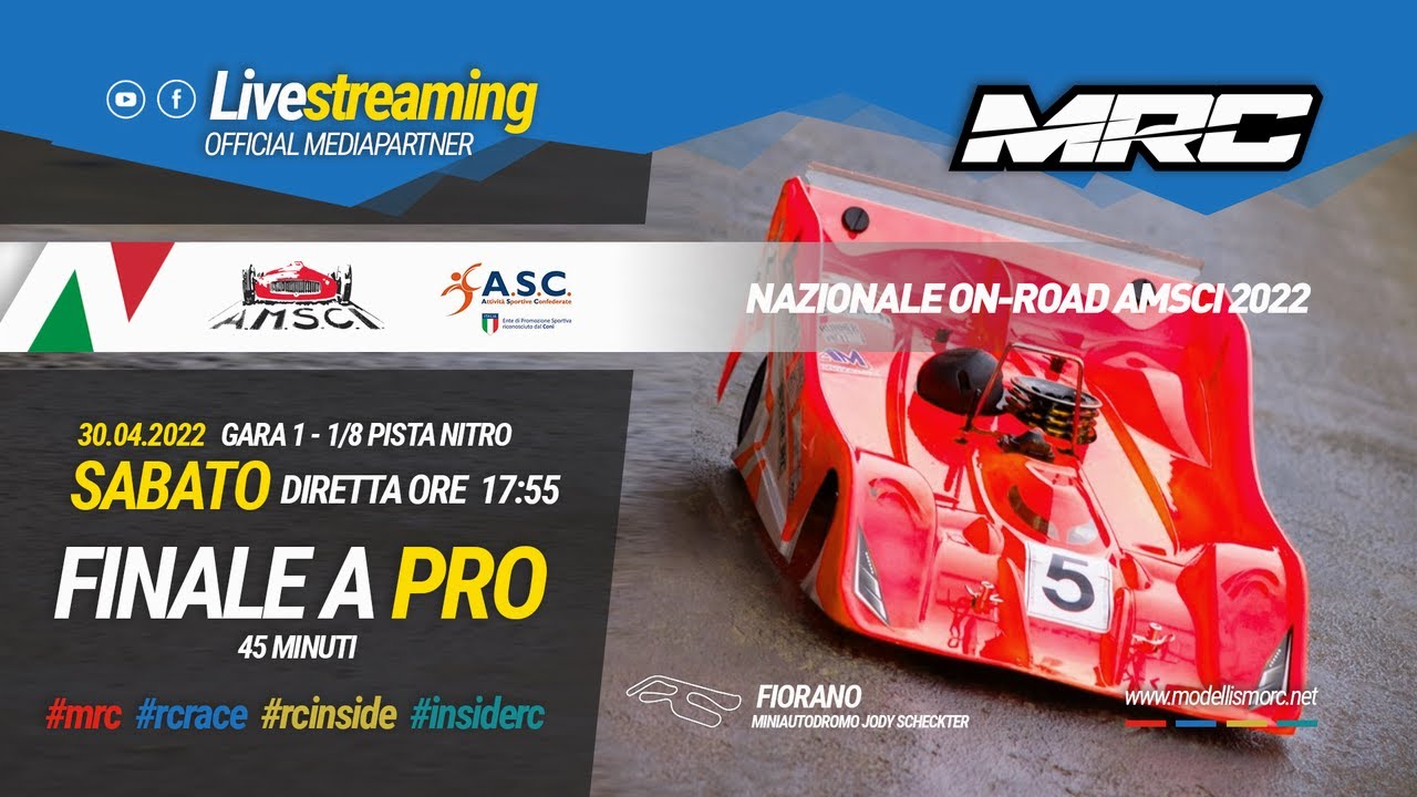 FINALE  A PRO - 1/8 PISTA NITRO - NAZIONALE AMSCI 2022 - FIORANO