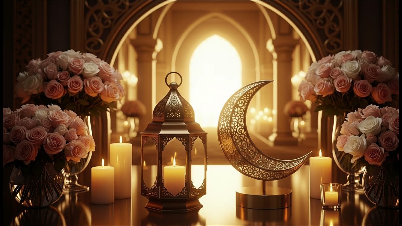 Ramadan Kareem | Silent Elegant Lanterns & Moon Wallpaper-2026 خلفية شاشة رمضان | أجواء هادئة ومريحة