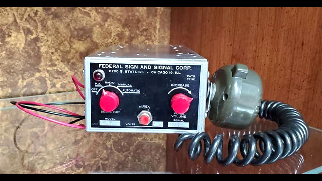 Federal Signal PA-1 siren