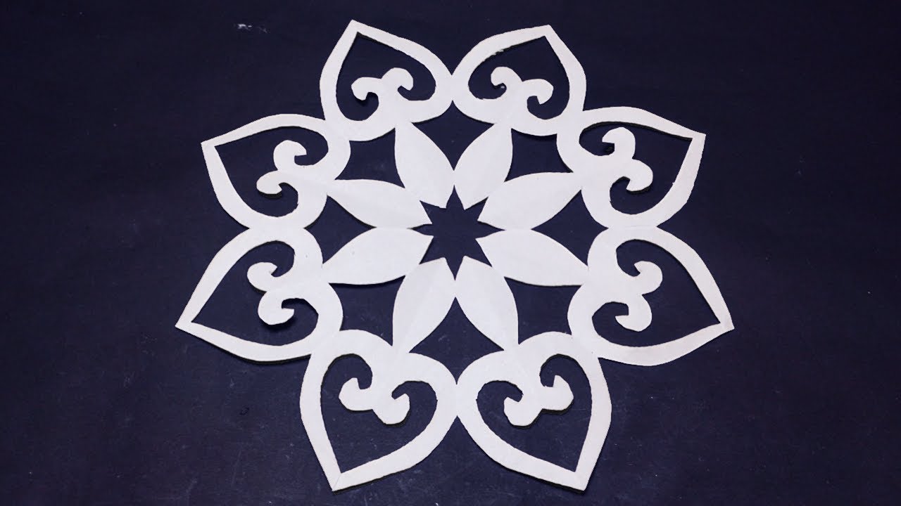 paper cutting designs easy-How to make paper cutting Designs for decoration step by step-paper craft