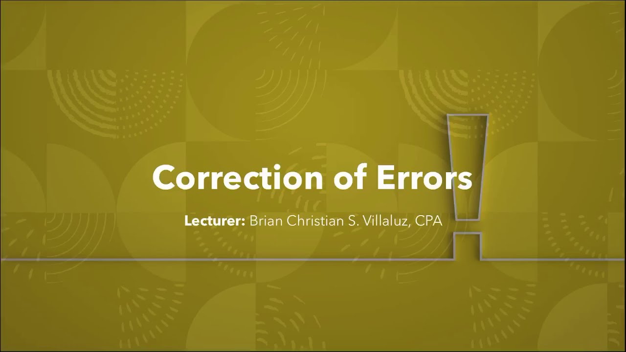 FAR: Correction of Errors
